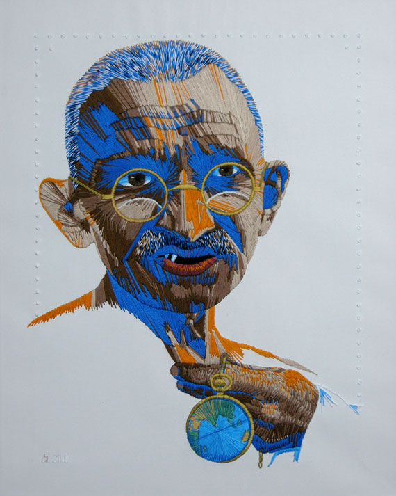 Peace Portrait Four: Gandhi